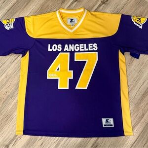 Starter Los Angeles Purple and Yellow Jersey